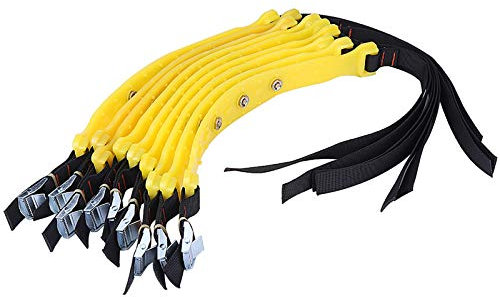 Cocoarm TPU Snow Tyre Chains Universal Fit 10pcs 185 to 225mm for Cars Trucks SUVs