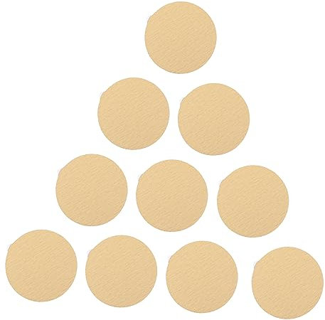 FUNOMOCYA 10stücke Runde Schleifpapiere Selbstklebend Für Holzbearbeitung Körnung Anti- Mattierung Metal Holz Wände Polieren Verschleißfestigkeit Bruchfest Kleberückseite Abziehen
