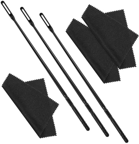 Flöten Reinigungs Set-6 Stück Flötenputzer Set 3 Flöte Reinigungs Stab Und 3 Reinigungstücher Innenpflege Werkzeuge Blockflöte Querflöte Saxophon Putztuch Für Instruments