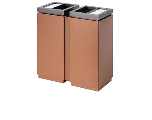 Cubo de Basura para Exteriores, Cubo de Basura de Acero Inoxidable, para vestíbulo de Hotel, Club, Cubo de Basura Vertical, para Zona de Fumadores al Aire Libre, extintor de Humo para Boca d