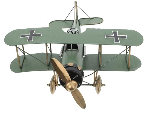 ULTECHNOVO Flugzeugmodell Aus Und Metall Vintage-flugzeugornament Für Dekoration Retro-Flugzeug-modellbausatz Für Erwachsene Schreibtisch-Flugzeug-Dekoration Einzigartiges Modellflugzeug