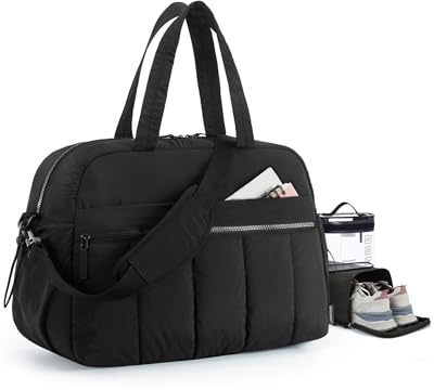 BAGSMART Reisetasche Damen, 38L Sporttasche mit Nassfach | kulturbeutel und Schuhbeutel, leichte Weekender-Reisetasche zum Mitnehmen, Wasserabweisend