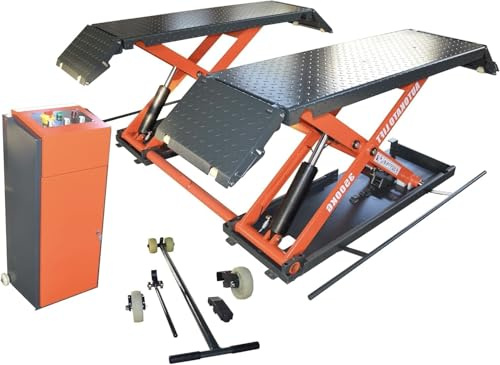 KATOOL 8000lbs Mid Rise Lift Scissor Lift Mid-Rise Electric Release Auto Lift 220V/1PH (X85 220V)