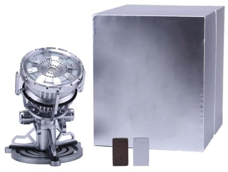 XKlemBauklode Arc Reactor MK3-1:1 Scala, USB fai da te, luce LED, sensore di vibrazione, nessun montaggio, vetrina inclusa