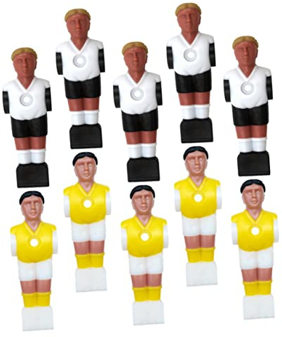 Kisangel 10pezzi Statuetta Giocatore di Calcio Balilla in Resina Action Figure di Calcio Giocattoli Parti di Ricambio per Macchine da Balilla Uomini da Tavolo