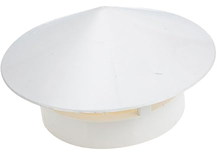 FOYTOKI Cappuccio Antipioggia per Sfiato Tetto in PVC Resistente e Multifunzionale Copertura per Ventilazione Installazione Facile Senza Attrezzi Protezione Duratura da Vento e Neve