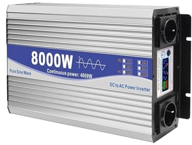 Transformateur Convertisseur Puissance À Onde Sinusoïdale 12 V 24 V 48 V vers 220 V 230 V 6000 W 8000 W 12000 W Transformateur Tension pour Voiture Solaire(EU-8000W-220V-48V)