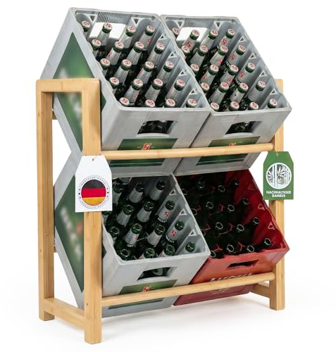 ZYZUZ Scaffale per casse di bevande, 4 scatole