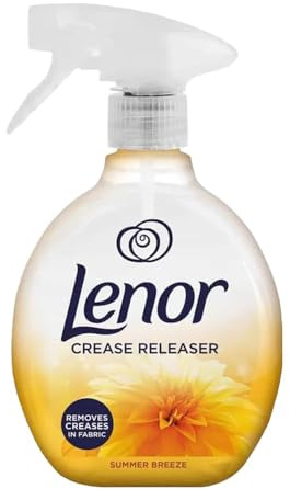 ZINNIAUK Lenor Crease Releaser Spray 500ml – Summer Breeze | Wrinkle Remover Fabric Spray, Clothes Refresher & Easy Ironing