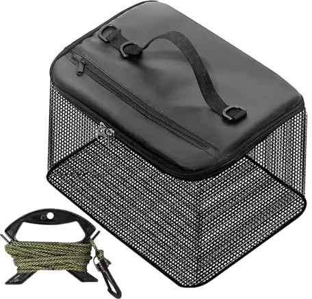 Fishing Net - Lightweight Fishing Net Heavy Duty Foldable Floating Net Durable Fishing Basket | Marina Pond Rock Landing for Marina Pond Rock Landing