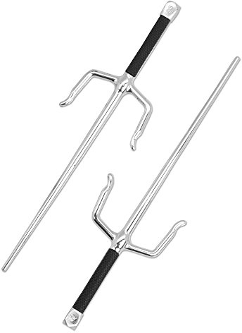 Bristol Novelty BA300 Ninja Twin Daggers, Unisex-Adult, Black, One Size Halloween Halloween