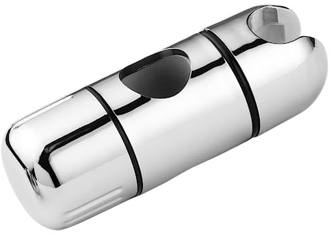Schläfer | 8126015 - Gleiter Schieber Universal Brausehalter für Wandstange 25 mm, Gleitschieber Brausehalter für Duschstange, Kunststoff Verchromt, Chrom