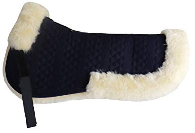 Engel Germany semisottosella Pelle di Agnello cottone Nero Pelliccia Naturale Taglia L (Sakis 2) dai Colori Vivaci: da Abbinare a 12 Colori di Pelliccia di Agnello!