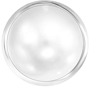 ANDANTE Glas Chunk Click-Button Druckknopf (Weiß) für Chunk-Armbänder, Chunk-Ringe und andere Chunk-Accessoires