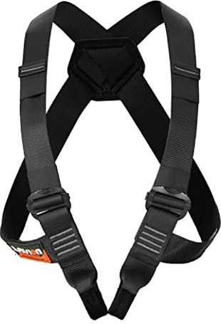 Fusion Climb Climbing Chest Harness (5,000 LBS Rated) Professional Chest Harness for Hiking, Tree Climbing, Ziplining, Rock Climbing, and Rappelling - Heavy Duty Chest Harness - L/XL