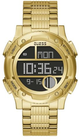 Guess 45 mm Digitale Armbanduhr aus Silikon