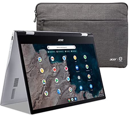 acer Chromebook Spin 513 Laptop convertible | Qualcomm Snapdragon 7c | Pantalla táctil Corning Gorilla Glass de 13.3 pulgadas FHD IPS | 8GB LPDDR4X | 64GB eMMC | WiFi 5 | CP513-1H-S338