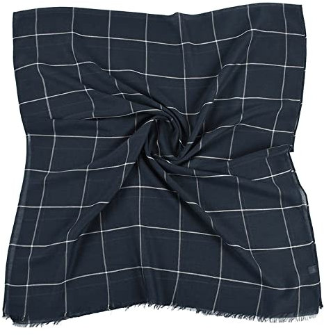 QinMMSPORTS Damen Mode Baumwolle und Leinen Gitter Druck Paris Gaze Schal Krawattenschal Verhindert Sonnenbaden im Großer Schal Wollhuhn Schal Jungen (Blue, One Size)