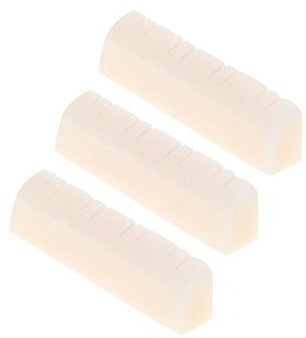 Mandolin Nut，3Pcs Durable Mandolin Strings Nut Set for 8 String Instrument Replacement Repair Accessories with Mandolin Bridge and Tuning Pegs