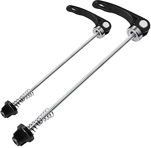 Fizdoqg Schnellspanner 2 Stück Schnellspanner Fahrrad Vorder und Hinterrad Schnellspanner Quick Release Fahrrad Achsen Set Bicycle Quick Release MTB Schnellspanner für Rennrad/Mountainbike