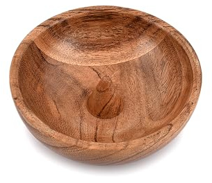 EDHAS Schmucktabletts aus Akazienholz für Ringe, Ohrringe, Armbänder, Halskettenhalter, Organizer, elegante Präsentation Ihrer feinsten Stücke (10,16 cm x 10,16 cm x 3,81 cm)