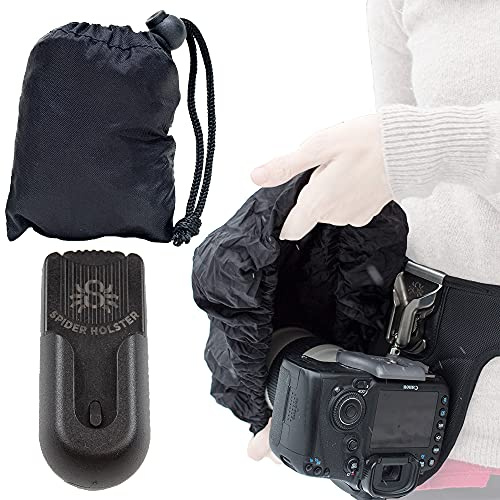 Spider Holster - Großer SpiderMonkey Regenschutz – Selbstschließender Gürtelclip mit wasserdichter Abdeckung, um Ihre Ausrüstung vor den Elementen zu schützen