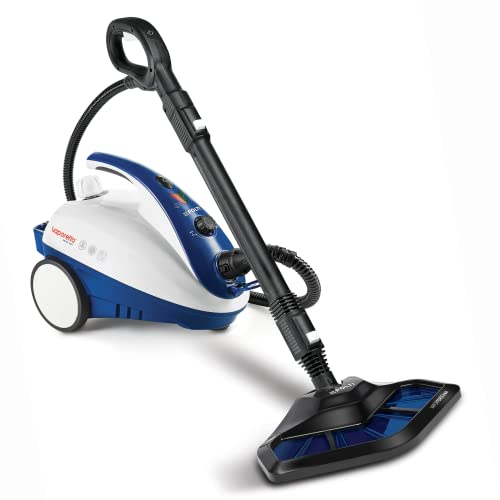 POLTI Vaporetto - Mopa de vapor inteligente y limpiador a vapor para limpieza y desinfección con 12 accesorios, funciona para suelos de azulejos con lechada, alfombra, detalles de automóviles, madera