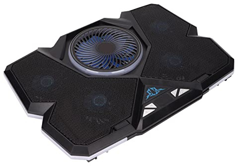 Yctze Raffreddatore per Laptop Base di Raffreddamento per Laptop da 12 a 17,3 Pollici con Fantastiche Luci RGB e Schermo LED Raffreddatore da Gioco per Laptop Ventole Accessori per