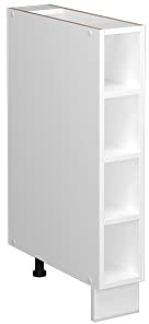 Vicco Mobiletto bagno Fame-Line, Bianco, 15 x 82 cm senza piano di lavoro, per la conservazione di articoli da bagno e prodotti per la pulizia