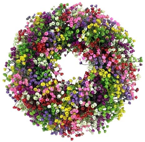 Türkranz Ganzjährig, Türkranz Außen, Türkranz, Türkranz Herbst, Türkranz Sommer, Frühlingskranz, Türkranz Ganzjährig Außen Deko, Große Künstliche Kränze, für Zuhause, Party und Festival-Dekoration