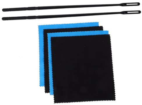 VICASKY Flötenreinigungsstab Reinigungstuch Für Innen Kunststoffstäbe Und Tücher Zum Entfernen Von Schmutz Und Staub Von Flöten
