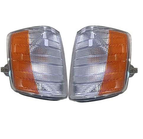 ZAPYVET For, 190 W201 190E Indicador de señal de Giro Izquierdo/Derecho Lámpara de luz de Esquina 12V/24V Indicador Lateral Lámpara de señalización para vehículos
