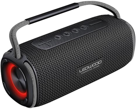 Enceinte Autonome Ledwood XTR160 Black, 200W, Effet LED, Bluetooth, Fonction TWS, Protection IPX6, Entrée USB, SD - 20W RMS