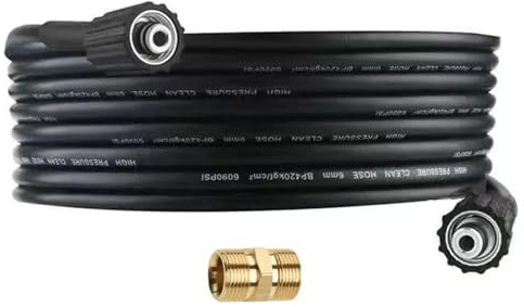 Tubo per idropulitrice ad alta pressione, tubo di prolunga M22 x 14 mm, tubo di ricambio ad alta pressione da 240 bar compatibile con connessione standard Karcher M22-14 con spina di prolunga