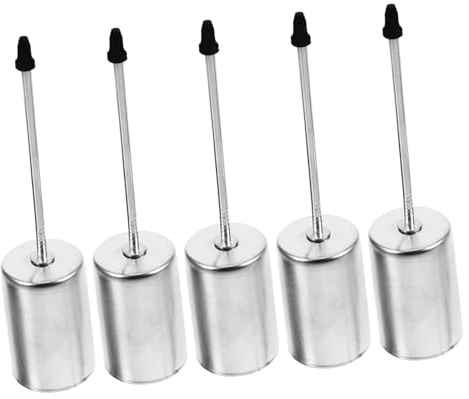 ULTECHNOVO 5 Piezas Soporte para Velas de Taper de Hierro con de Portavelas para Decoración de Árbol de Navidad y Mesa Insertos Festivos para Navideño