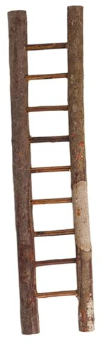 budiniao Miniatur Holzleiter als dekoratives Weihnachtsmotiv, gefertigt aus Holz, eignet Sich ideal als kleines Möbelstück für Büro oder Schreibtisch, XL