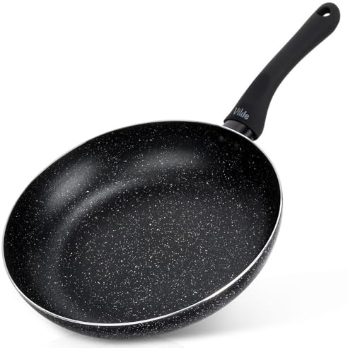 Vilde Granit Pfanne 26 cm Antihaft Pfanne mit Granit-Beschichtung | Induktionspfanne, Gas Elektro geeignet Kleine Bratpfanne für gesundes Braten und Schmoren