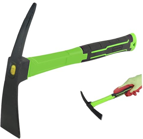 Ginwrek Pick Axes for Digging 16.9 inch Double Side Garden Hoe Heavy Duty with Non-slip Handle Mattock for Gardening, Landscaping, Yard Work, And Outdoors Style 2
