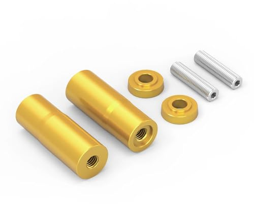 Riser Manubrio per Moto Per Sportster 1200 Iron 883 Fat Boy Heritage Classic Fat Bob Low Rider Street Bob 2x 3.4 Rise Manubrio Riser Estensione(Golden)