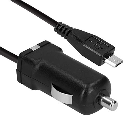 mumbi 08556 - KFZ Ladekabel (Micro USB) kompatibel mit Samsung i9000 i9001 i9100 Galaxy 3 Ace 723 Star, 1000mAh mit Spiralkabel