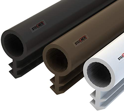 STEIGNER Guarnizione per Porta Finestra STD03 5 m 8 mm Nero Guarnizione in Gomma Profilo per porte e finestre in Legno PVC Alluminio