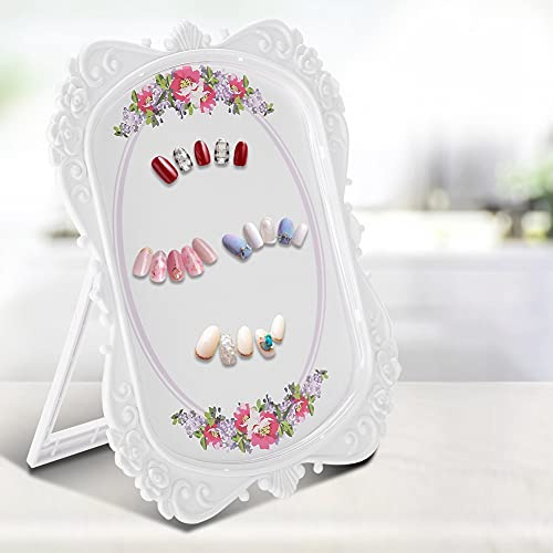 Présentoir à vernis à ongles avec 48 espaces et motif floral
