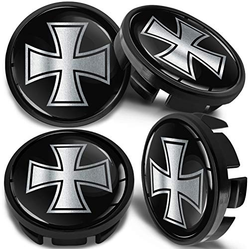 SkinoEu Nabendeckel 65mm kompatibel mit VW Skoda 4er Set Nabenkappen CVZ 6