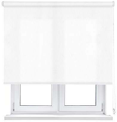 VIEWTEX Tenda a Rullo traslucida L2000 Bianco 200 X 190cm - Made in Europe - 5 Anni di Garanzia