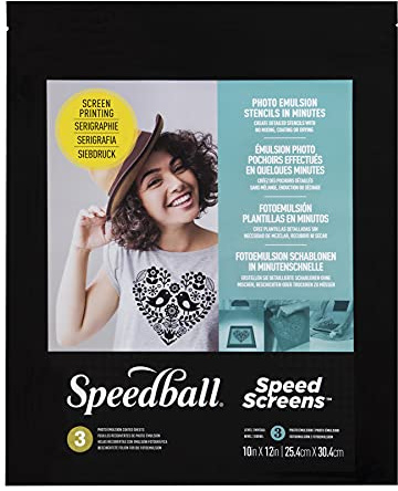 Speedball Speed Screens - Kit de impresión de pantalla de inicio, kit de impresión de pantalla, herramienta para el hogar, aula, principiante