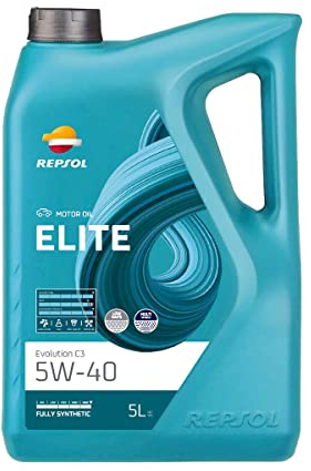 REPSOL Olio lubrificante sintetico per auto ELITE EVOLUTION C3 5W-40 5L