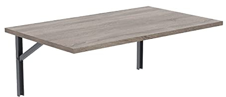 AKKE Klapptisch Wandklapptisch, klappbar, 50cm x 50cm, Trüffel