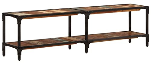 Wohnzimmer-Unterhaltungszentrum TV-Media-Konsole Medienmöbel-Konsole TV-Schrank 150x30x41 cm Altholz Massiv für Wohnzimmer, Schlafzimmer, etc