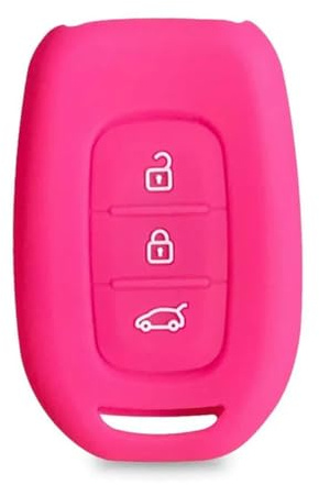 IPUDIS 3-Tasten-Silikon-Schlüsselabdeckungskappe für Dacia Sandero 2021 für Renault Clio 5 Twingo 3 Duster Sandero Logan Captur Scenic