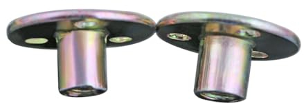 10 Stück Kohlenstoffstahl-Flanschkupplung mit M6 M8 M10 M12 Gewinde Verzinkung Dreiloch-Sicherungsmuttern Möbelverbinder Verschluss (Color : 10PCS, Size : M8 color)